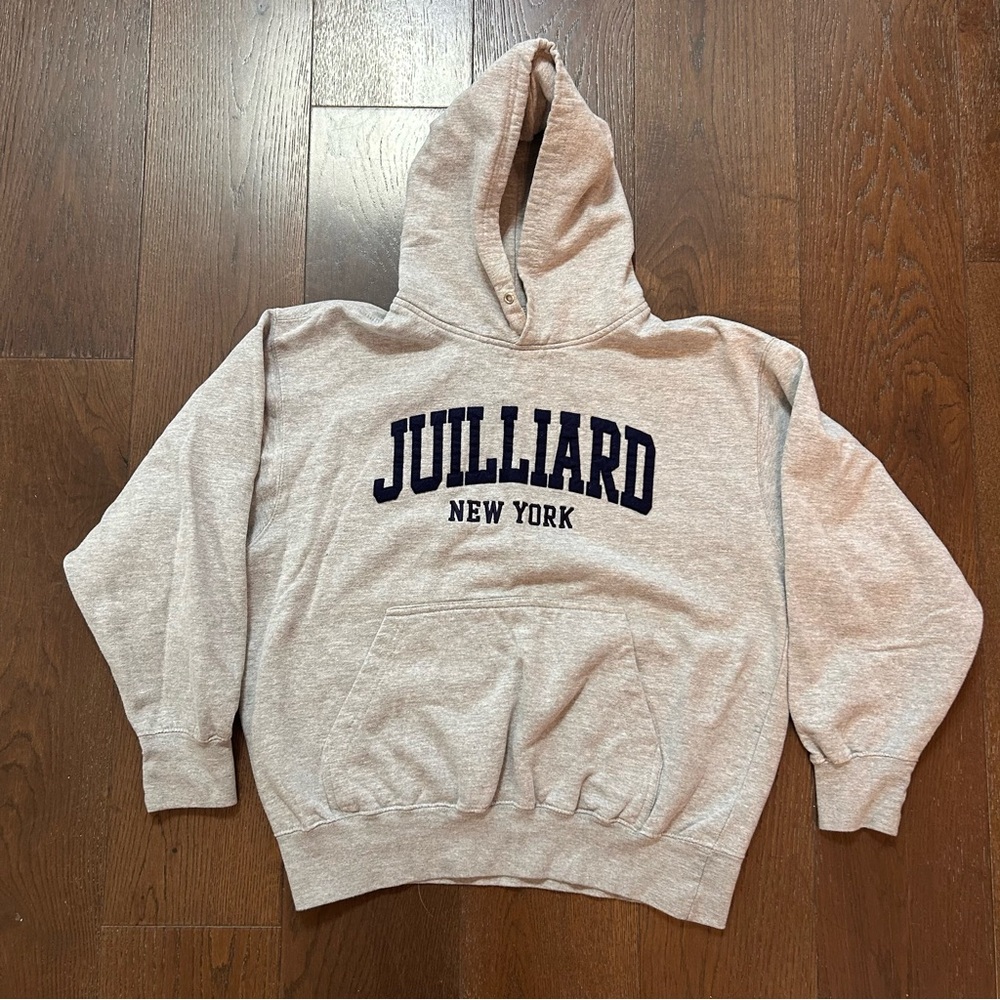 JUILLIARD School New York Grey Hoodie Sweater Sweatshirt Women's Size Large